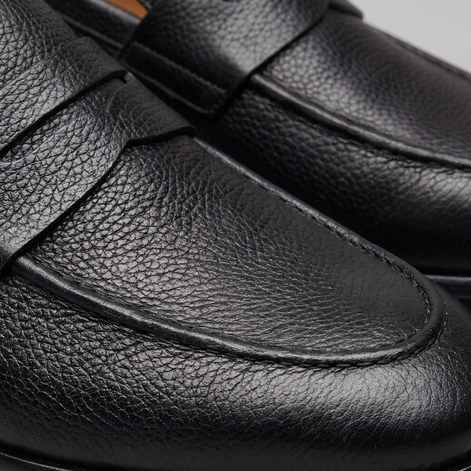 Men's Sheepskin Suede Penny Loafers