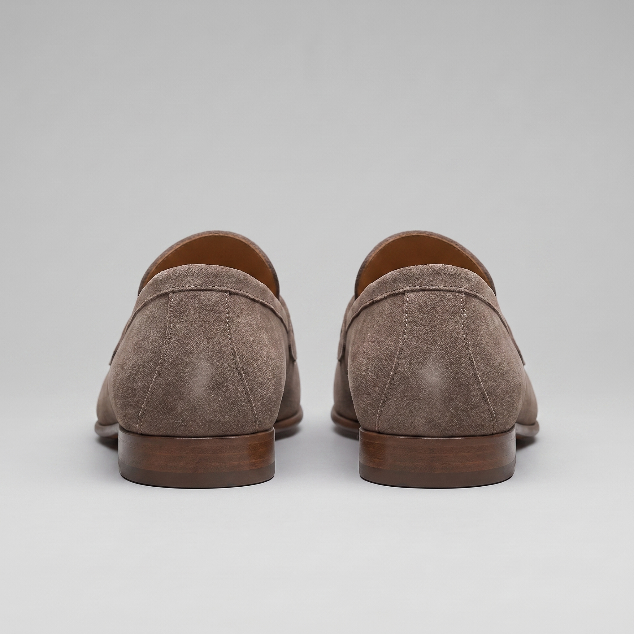 Men's Sheepskin Suede Penny Loafers