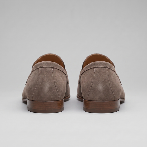Men's Sheepskin Suede Penny Loafers