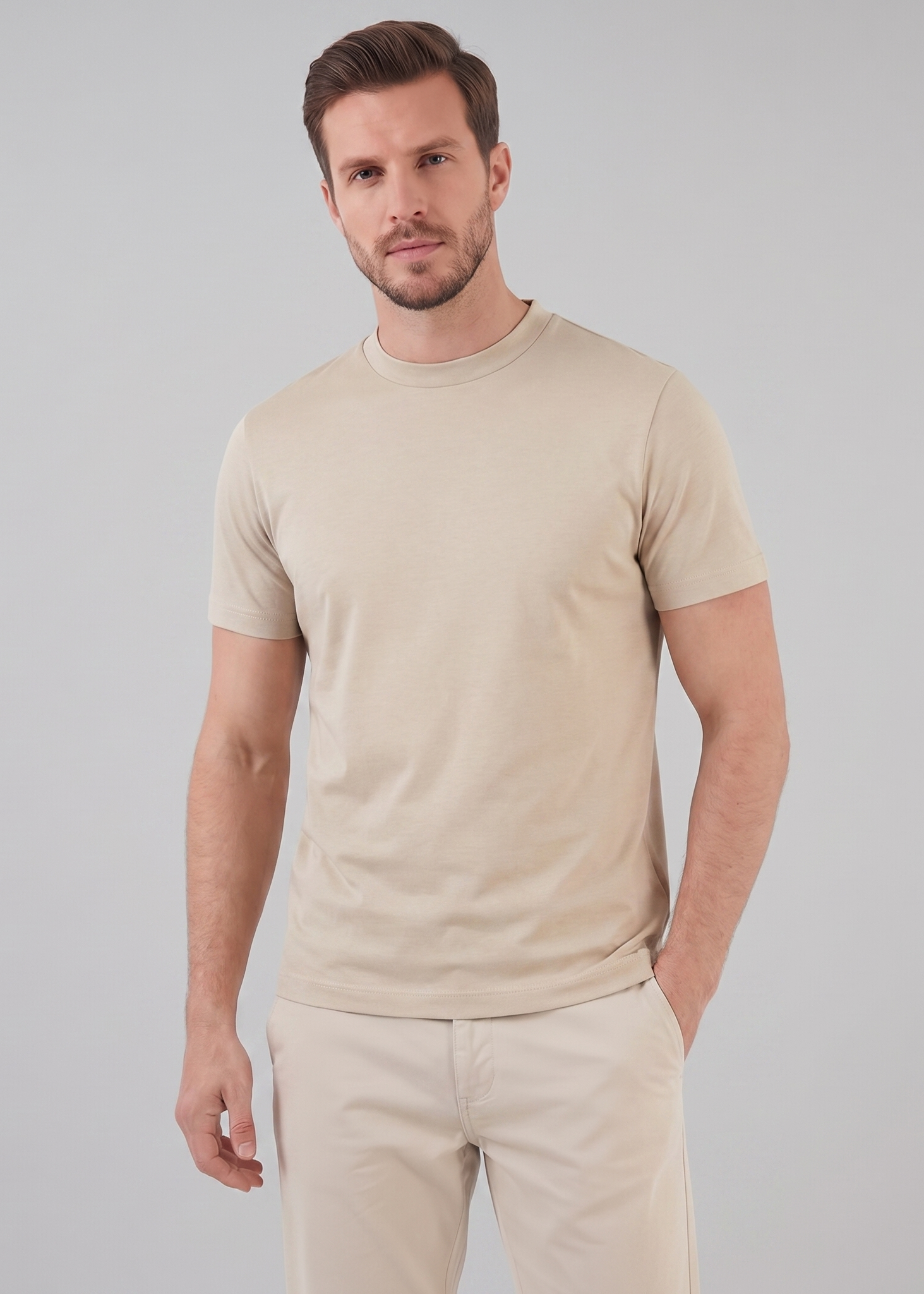 Men's Shiny Crewneck T-Shirt