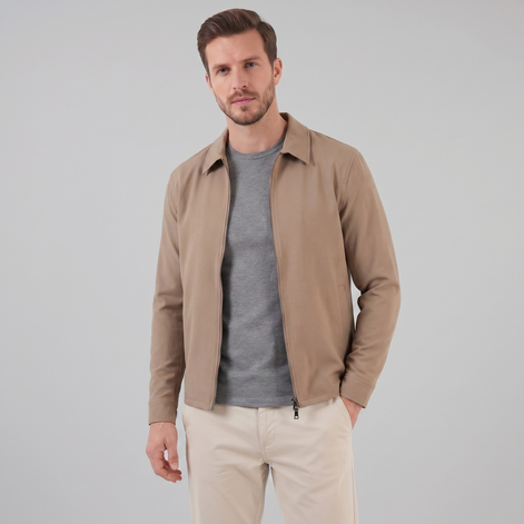 Men's Shiny Mid-Spring Jacket