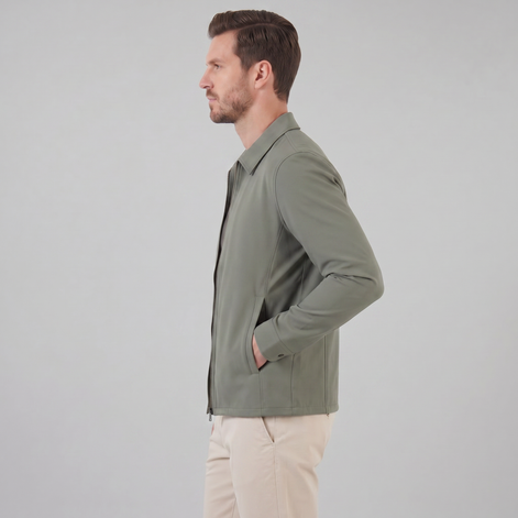 Men's Shiny Mid-Spring Jacket
