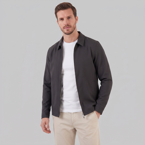 Men's Shiny Mid-Spring Jacket