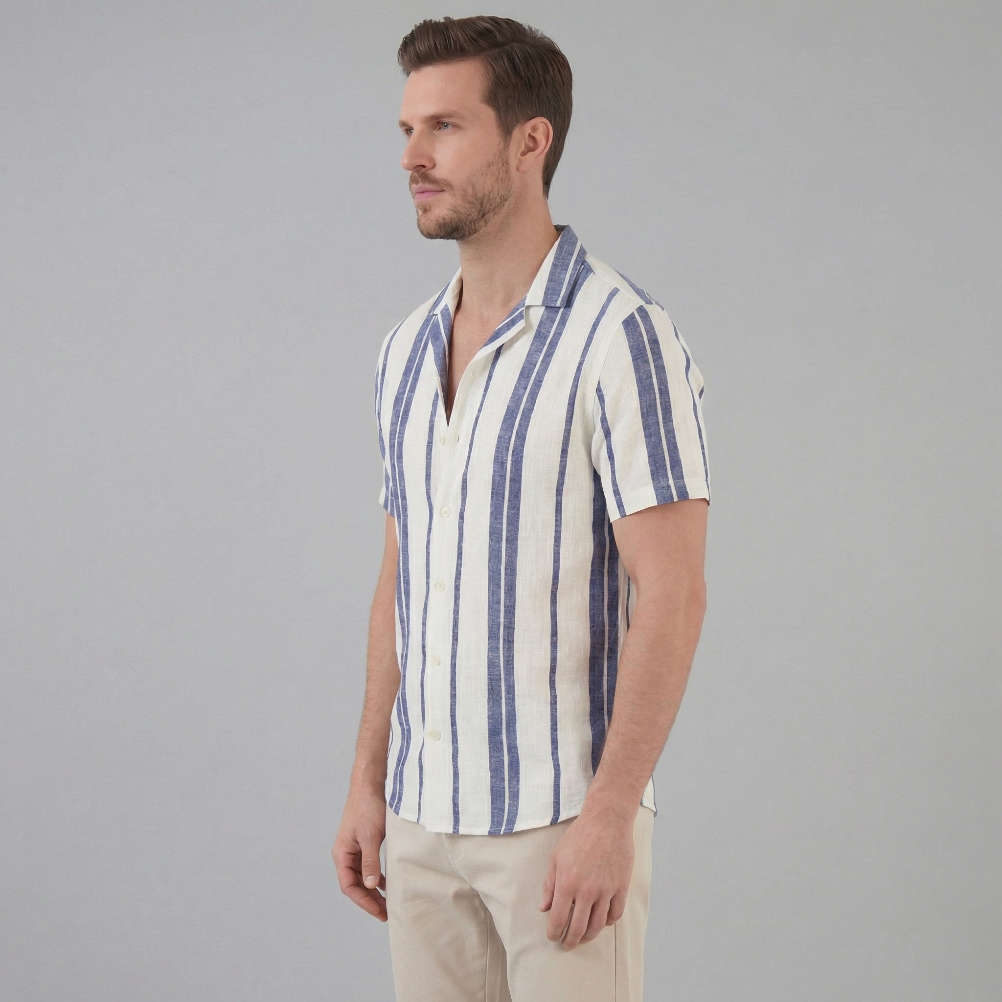 Men's Short Sleeve Button-Down Shirt