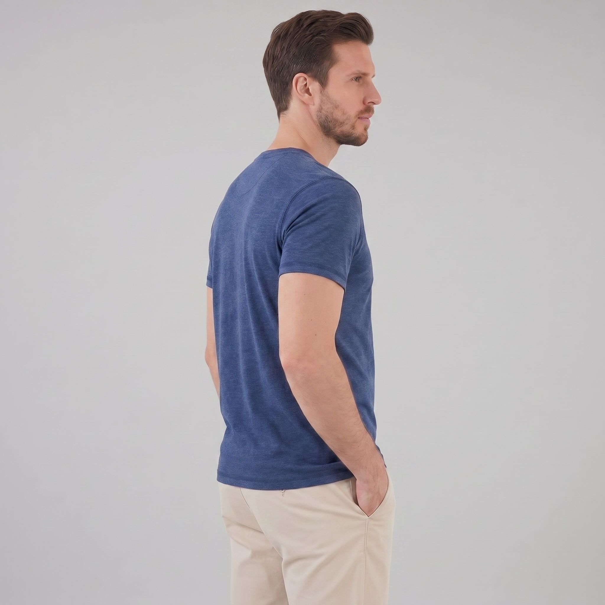 Men's Short Sleeve Henley Shirt