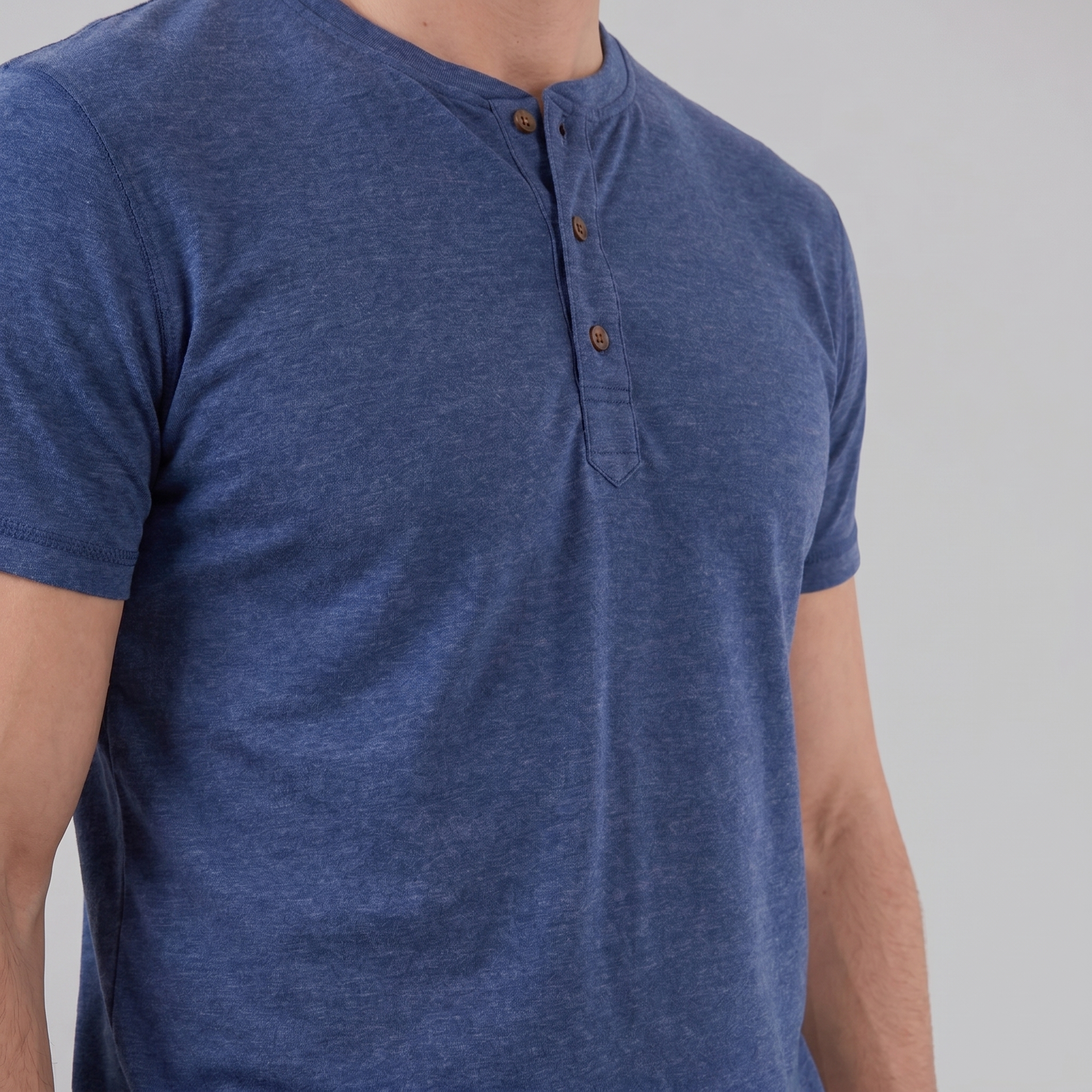Men's Short Sleeve Henley Shirt