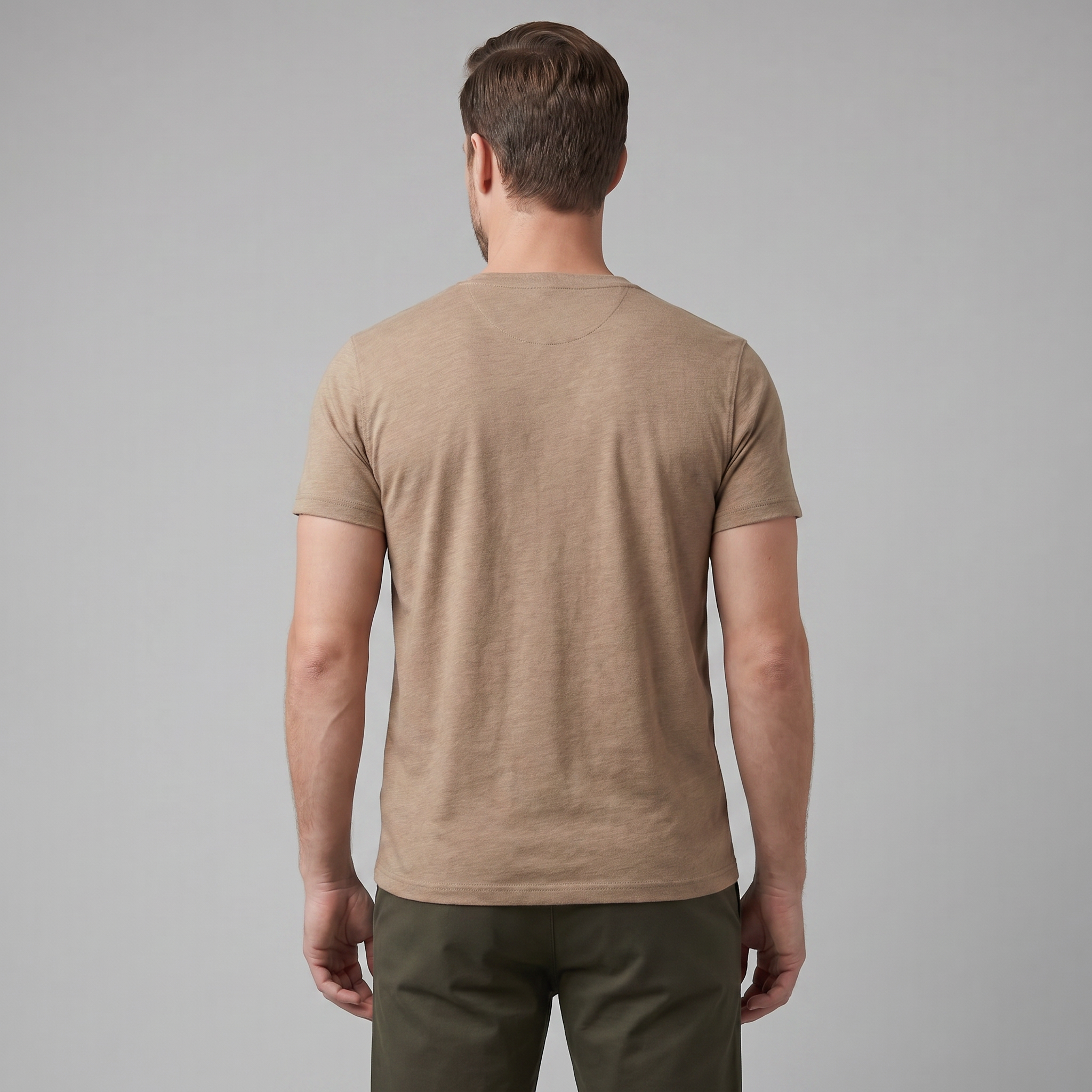 Men's Short Sleeve Henley Shirt