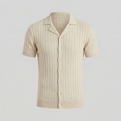 Men's Short Sleeve Knitted Shirt