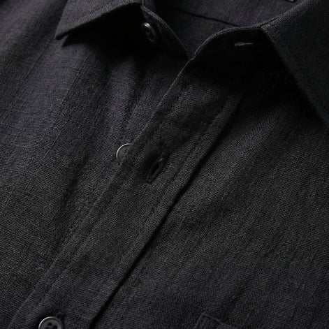 Men's Short Sleeve Linen Shirt