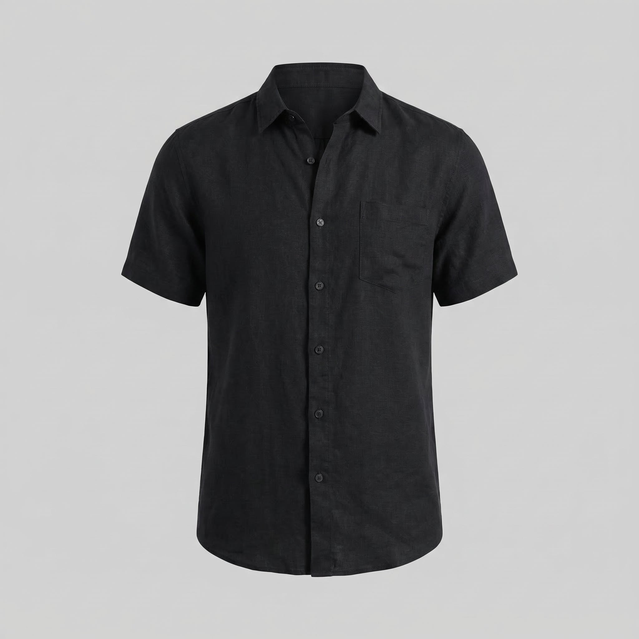 Men's Short Sleeve Linen Shirt