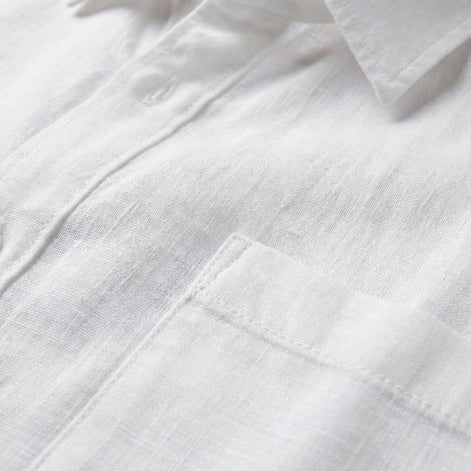 Men's Short Sleeve Linen Shirt