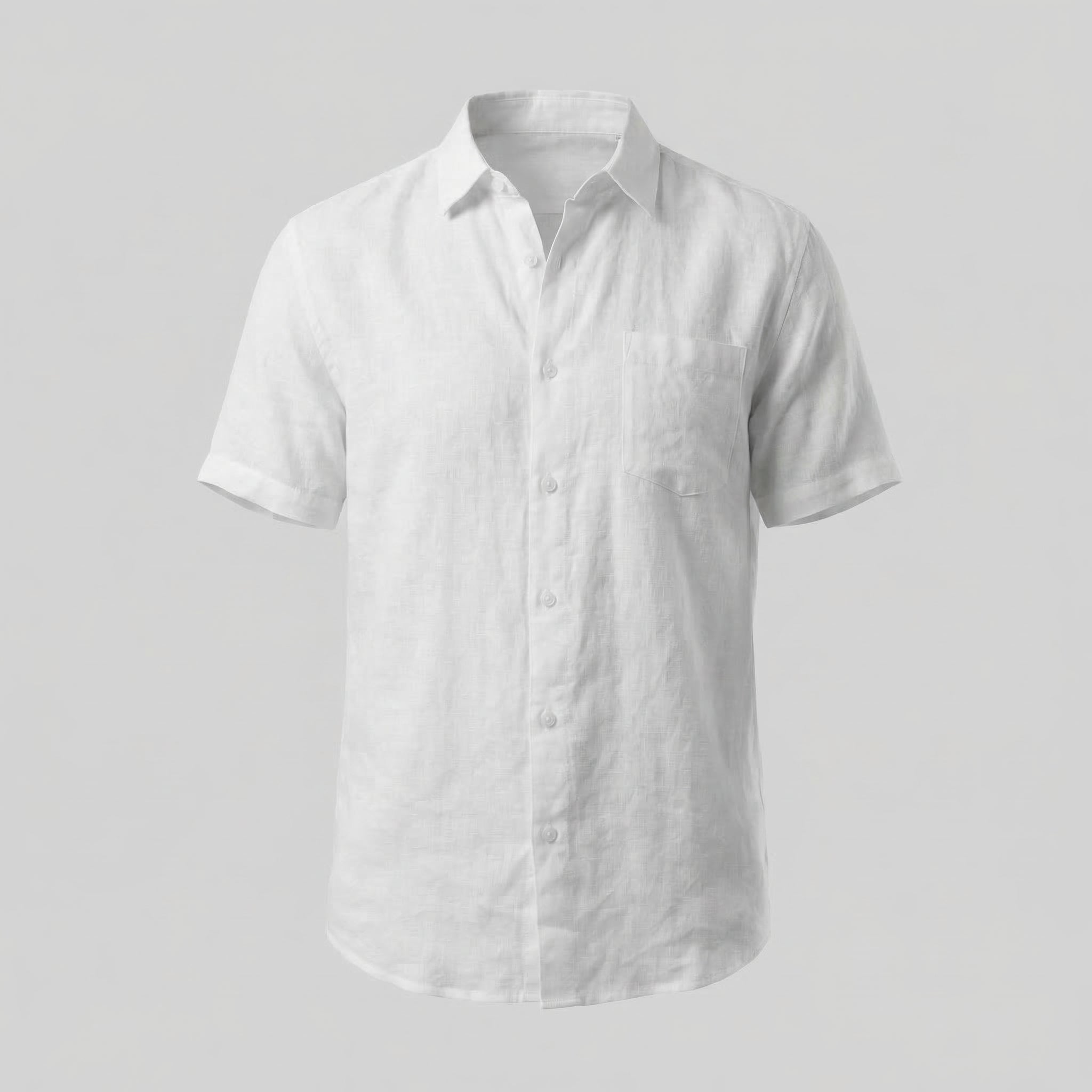 Men's Short Sleeve Linen Shirt