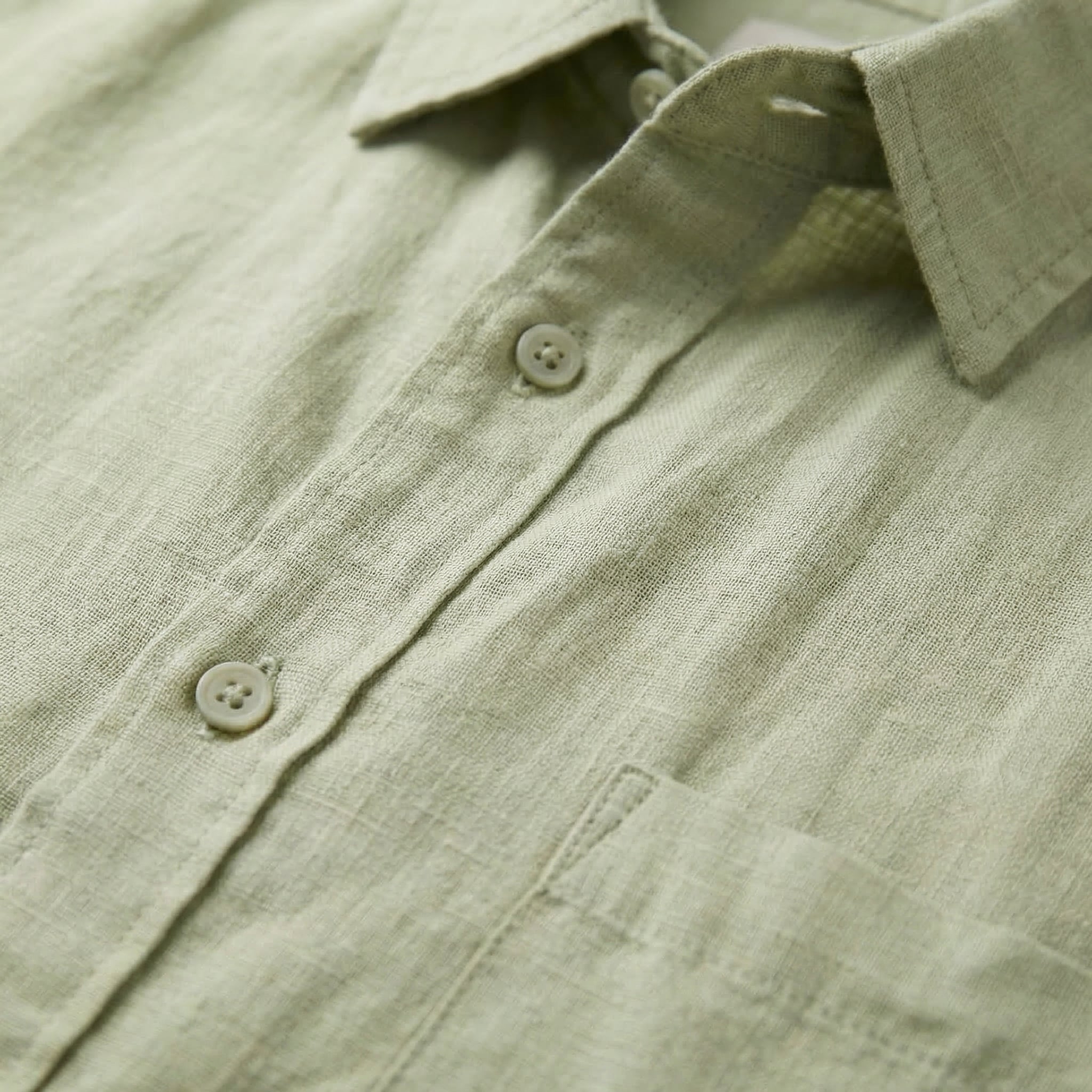 Men's Short Sleeve Linen Shirt
