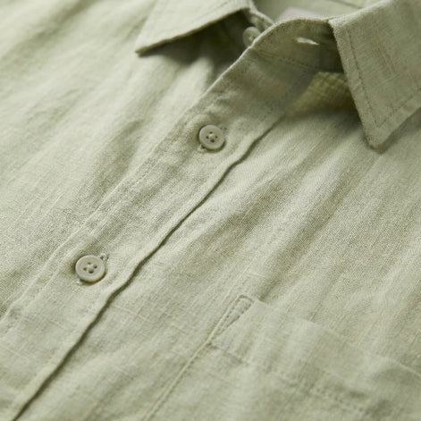Men's Short Sleeve Linen Shirt