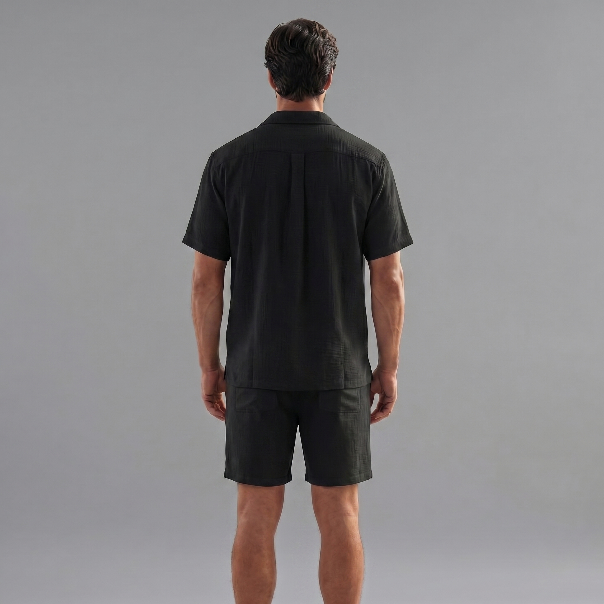 Men's Short Sleeve Linen Summer Set