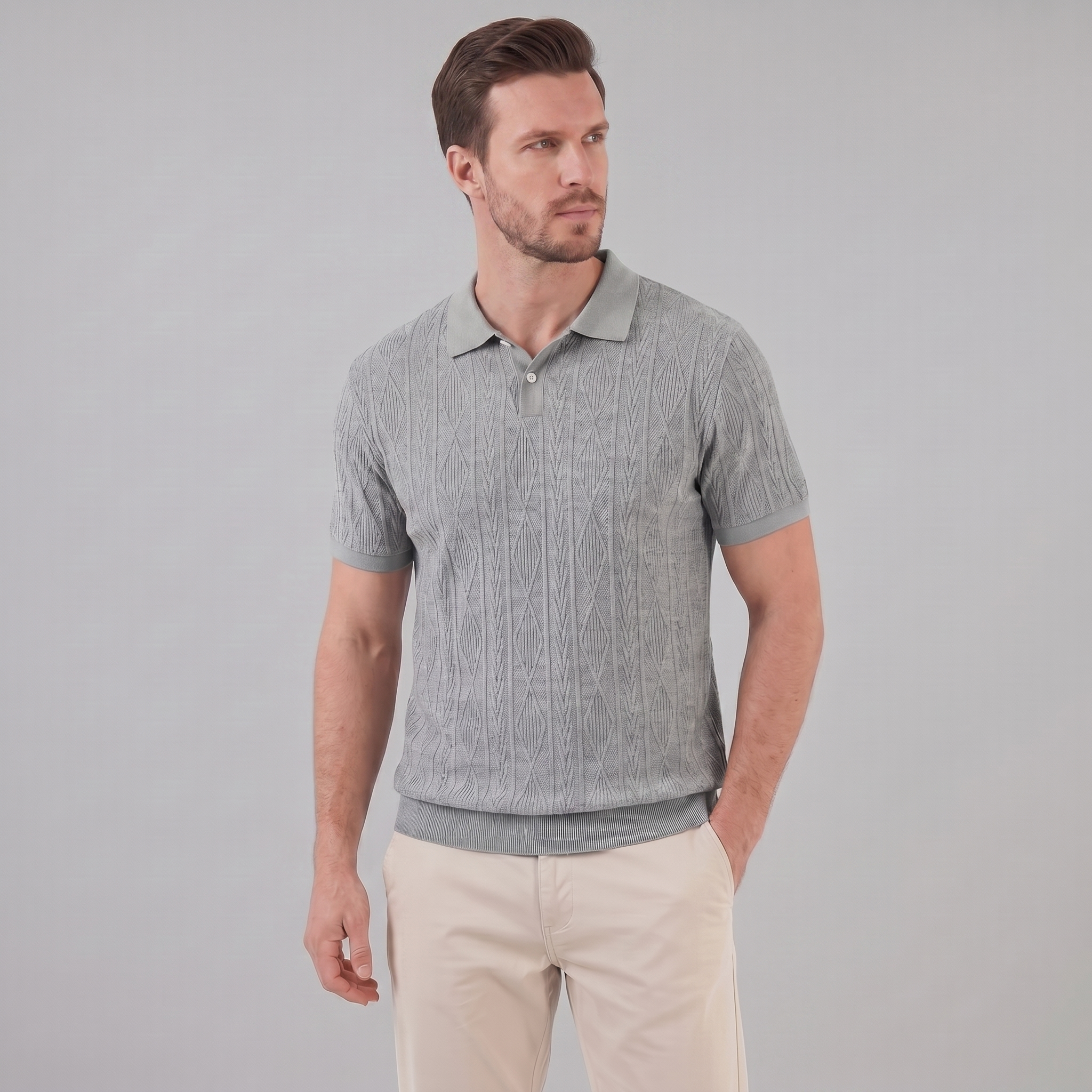 Men's Short Sleeve Polo Shirt - Casual Classic Design