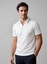 Men's Short Sleeve Polo Shirt with Zip Placket