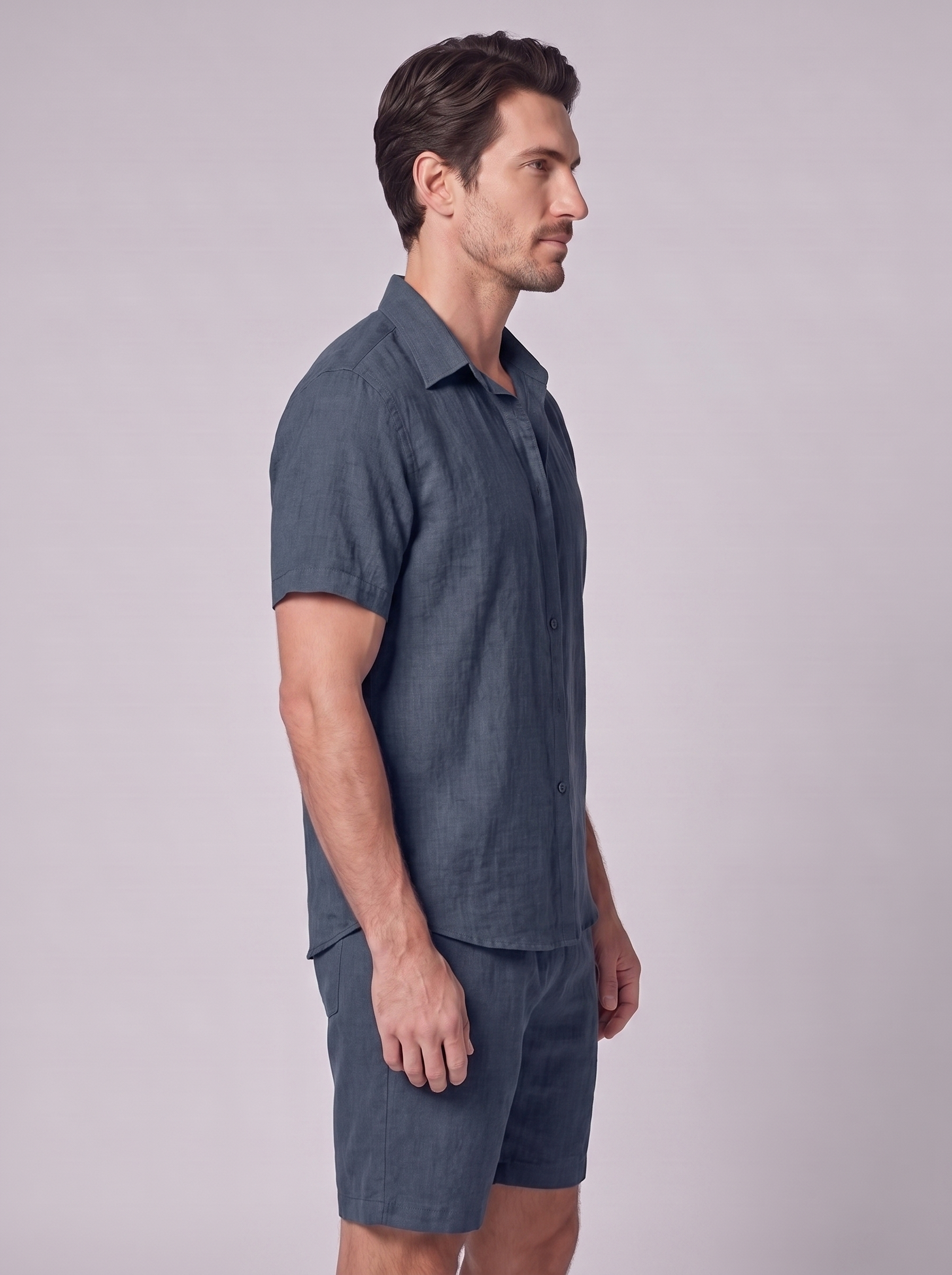 Men's Short Sleeve Shirt and Shorts Co-Ord Set