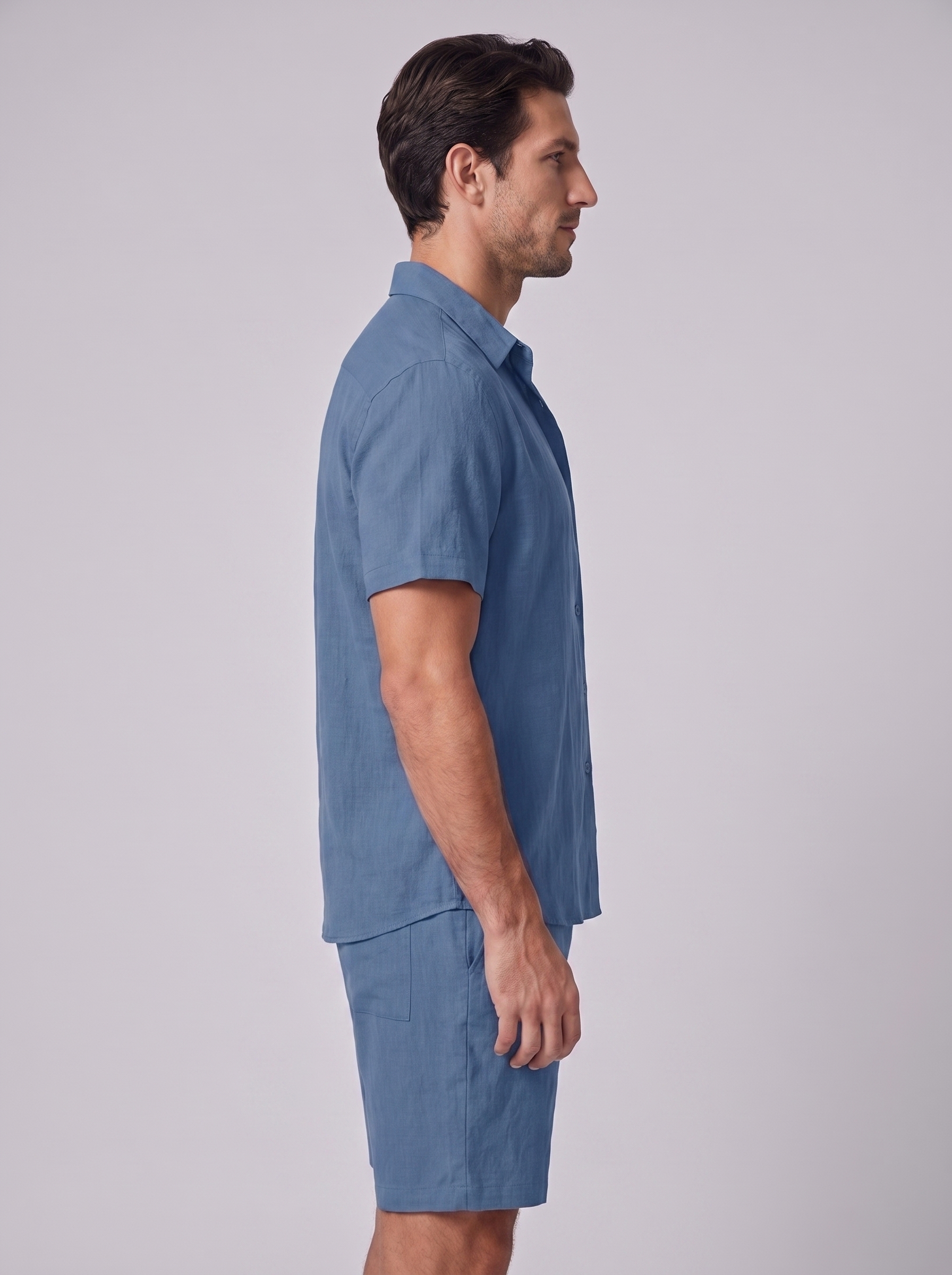 Men's Short Sleeve Shirt and Shorts Co-Ord Set