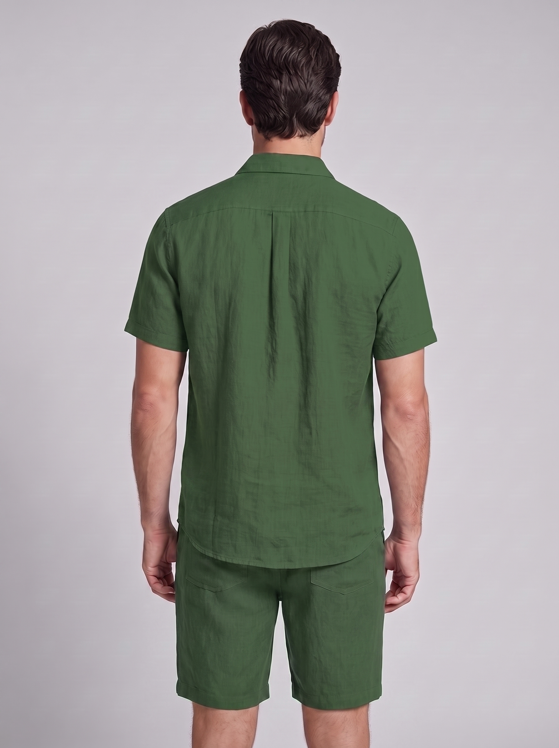 Men's Short Sleeve Shirt and Shorts Co-Ord Set