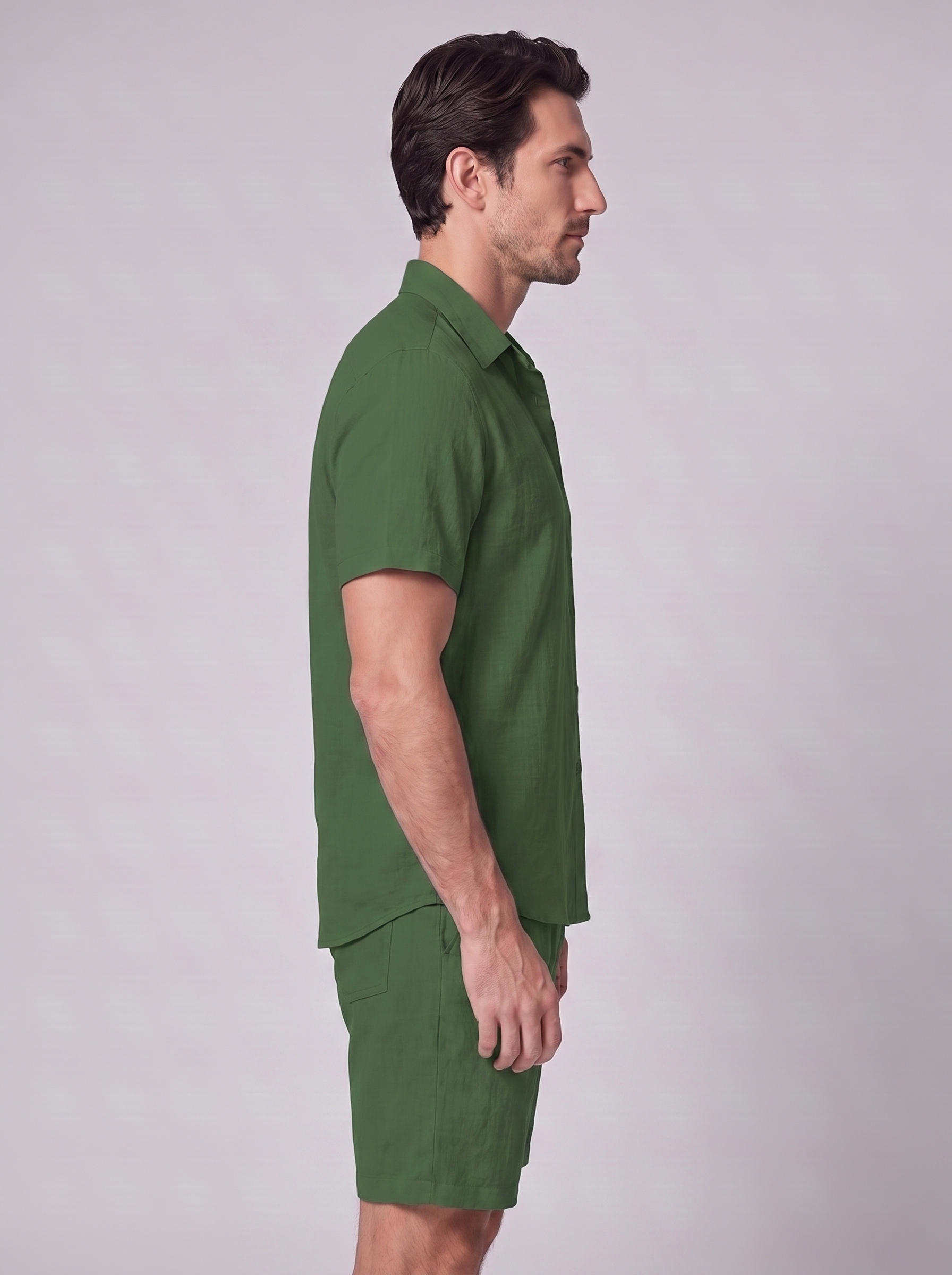 Men's Short Sleeve Shirt and Shorts Co-Ord Set