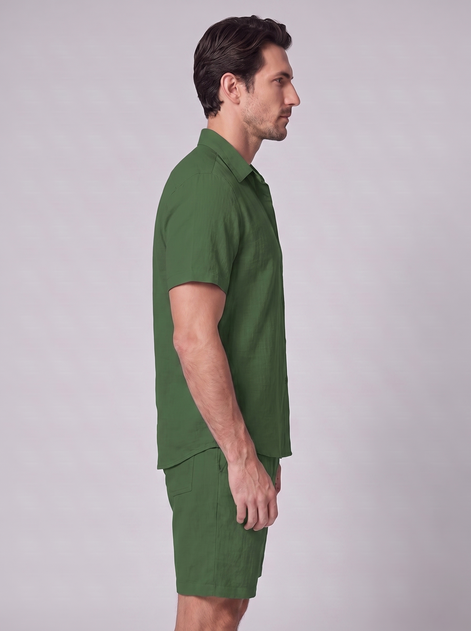 Men's Short Sleeve Shirt and Shorts Co-Ord Set