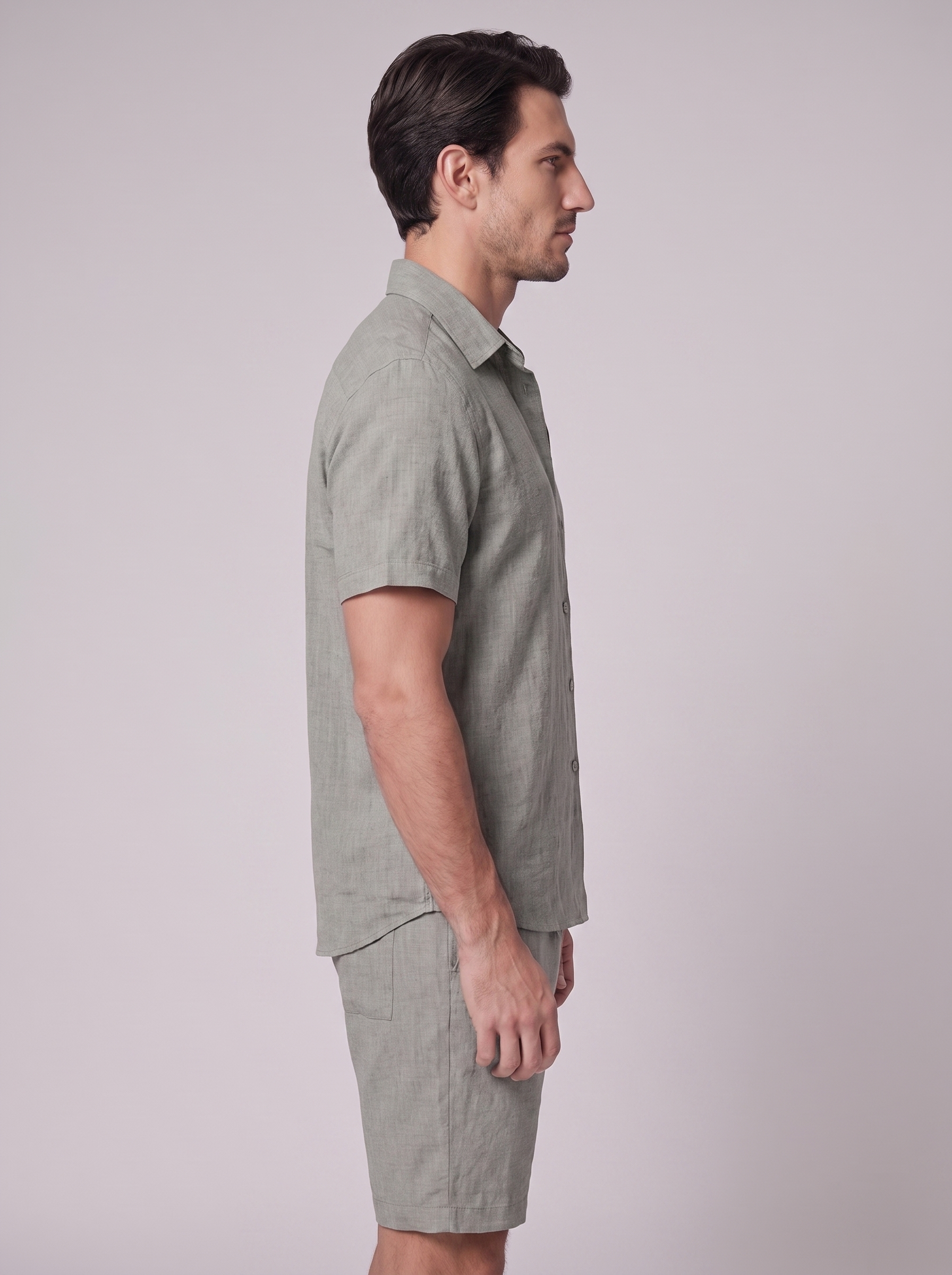 Men's Short Sleeve Shirt and Shorts Co-Ord Set