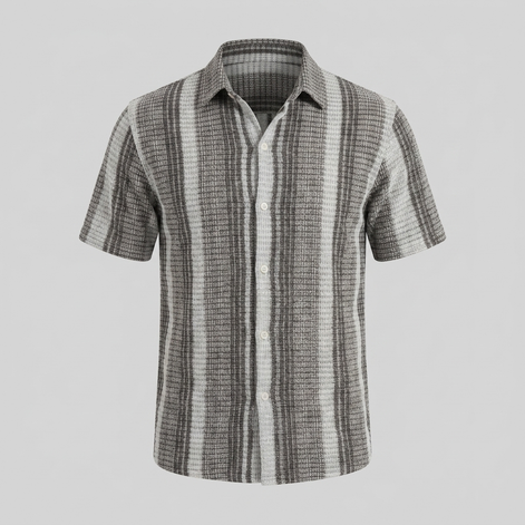 Men's Short-Sleeve Striped Shirt