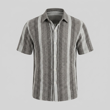 Men's Short-Sleeve Striped Shirt