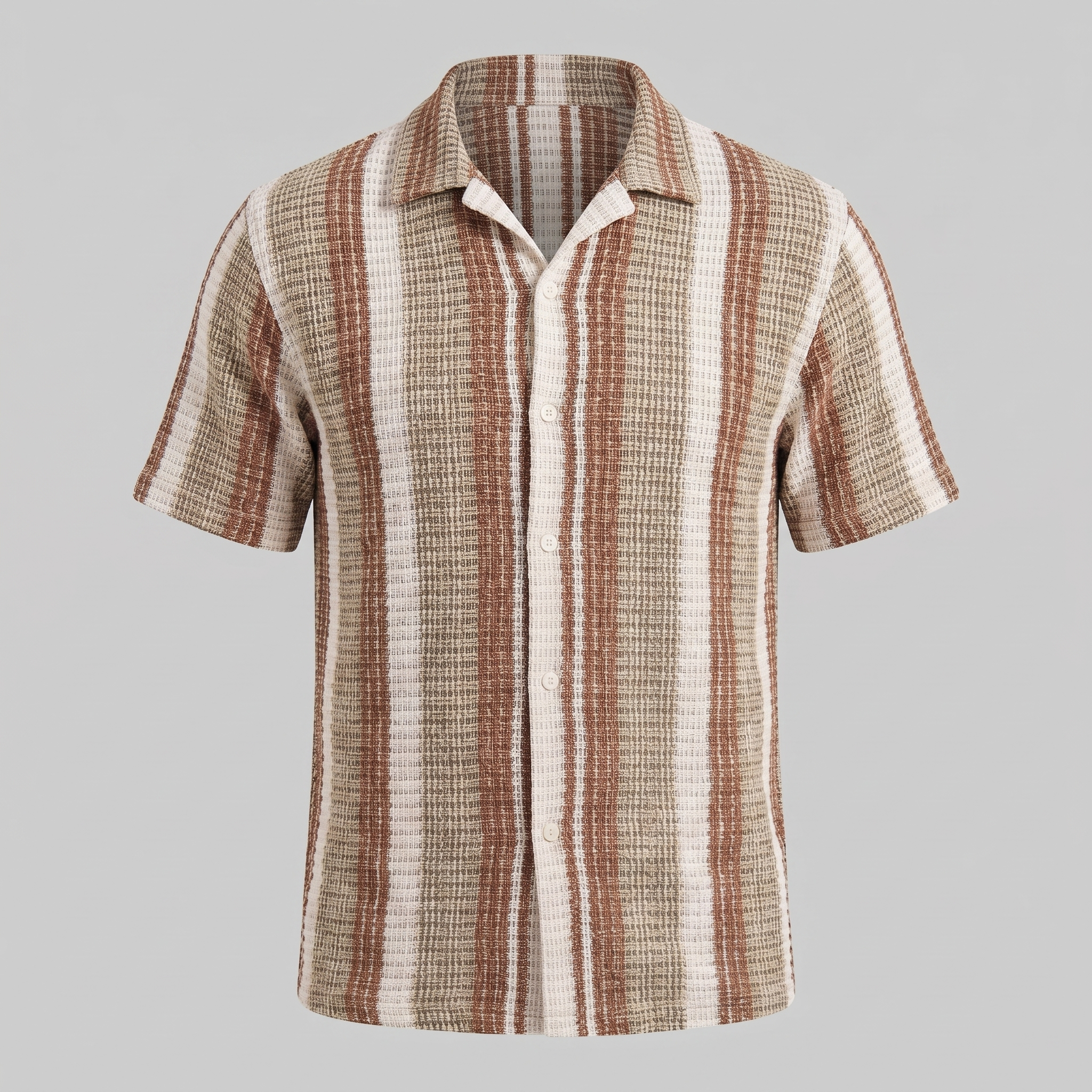 Men's Short-Sleeve Striped Shirt
