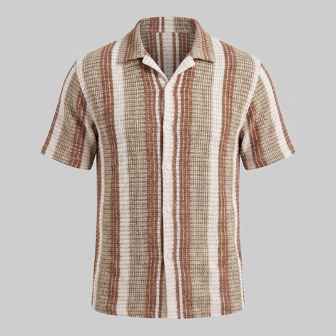 Men's Short-Sleeve Striped Shirt
