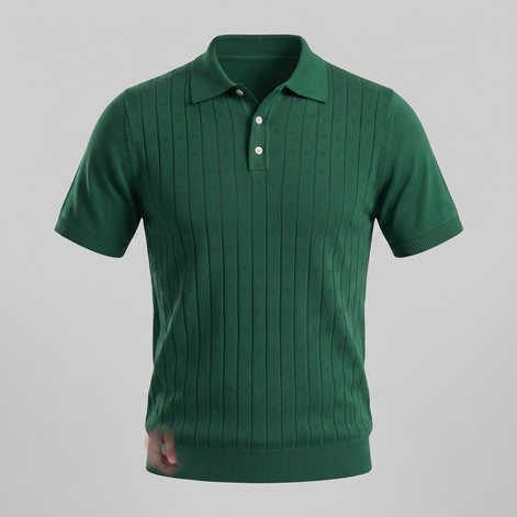 Men's Short-Sleeved Casual Polo Shirt