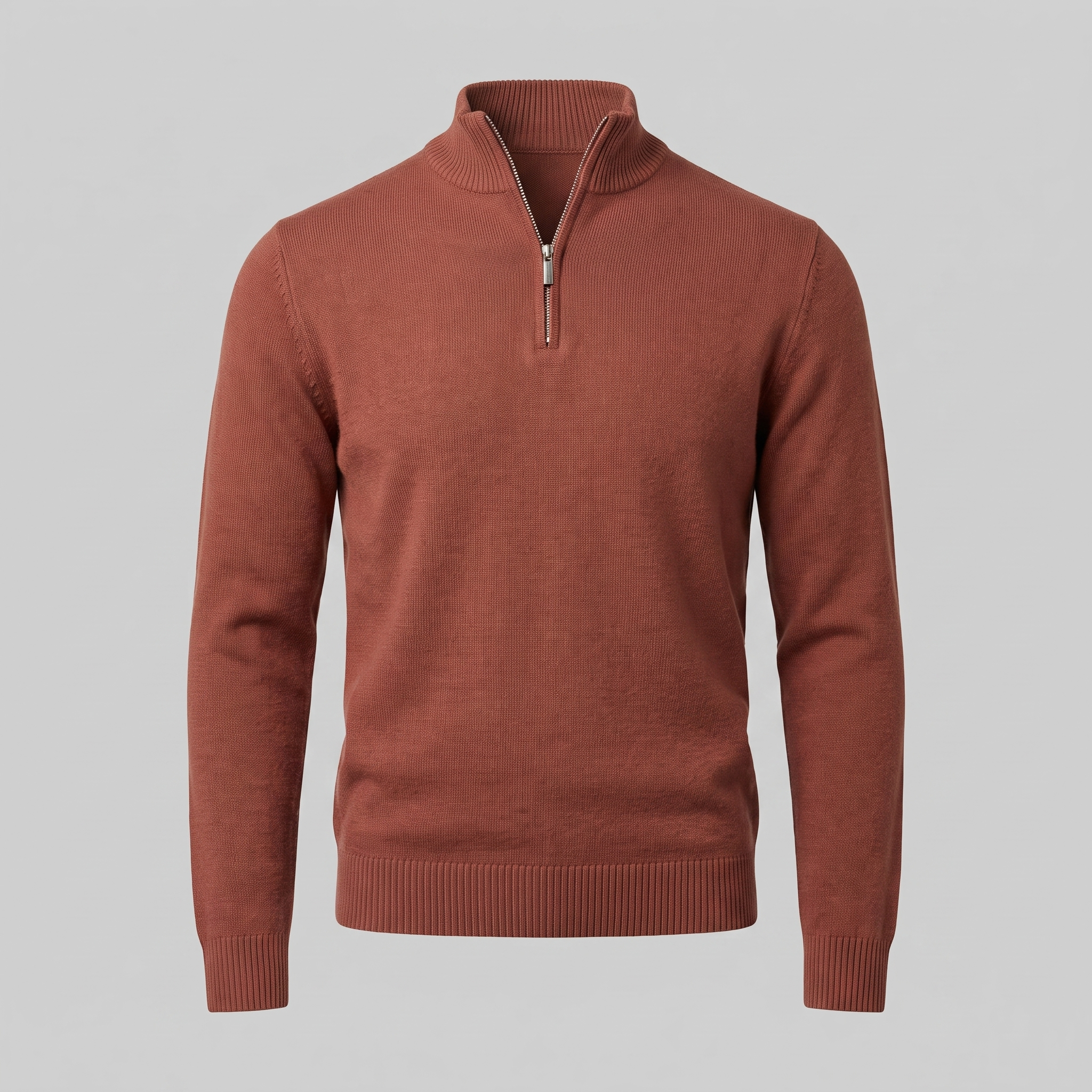 Men's Slim Fit Half-Zip Knit Sweater