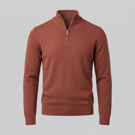 Men's Slim Fit Half-Zip Knit Sweater
