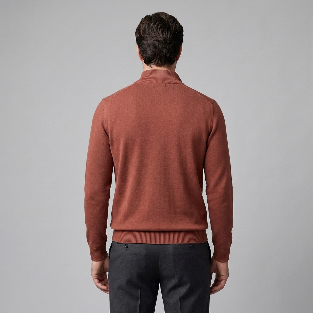 Men's Slim Fit Half-Zip Knit Sweater
