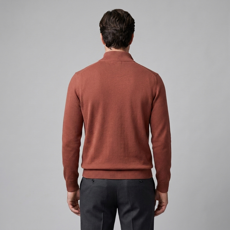 Men's Slim Fit Half-Zip Knit Sweater