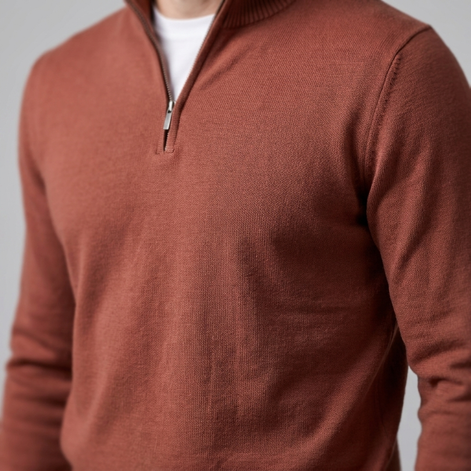 Men's Slim Fit Half-Zip Knit Sweater