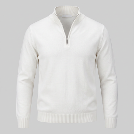 Men's Slim Fit Half-Zip Knit Sweater