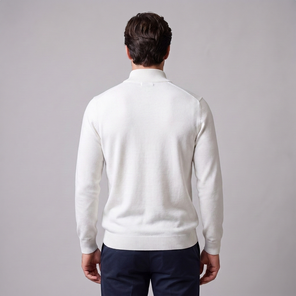 Men's Slim Fit Half-Zip Knit Sweater