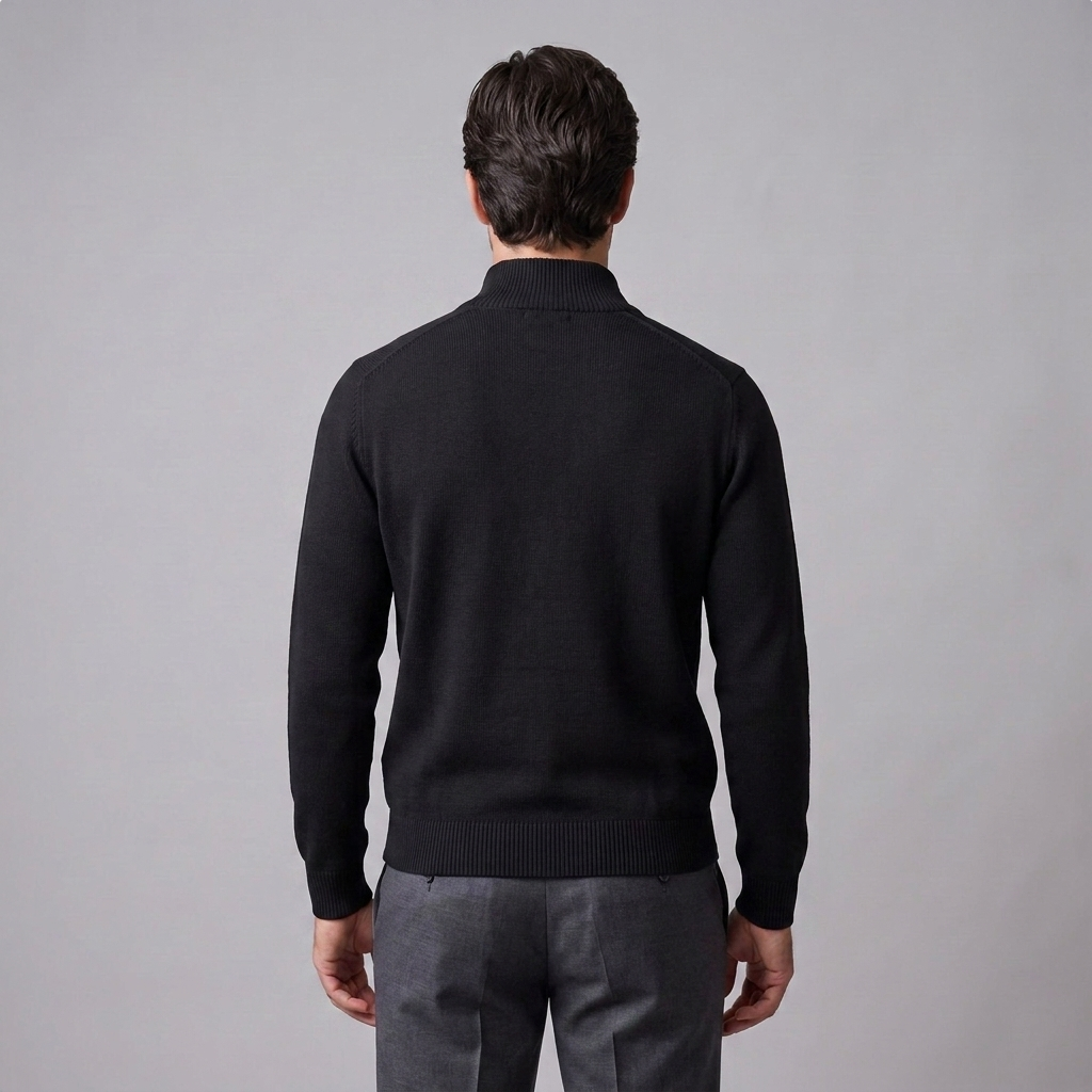 Men's Slim Fit Half-Zip Knit Sweater
