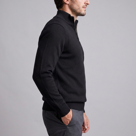 Men's Slim Fit Half-Zip Knit Sweater
