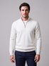 Men's Slim Fit Half-Zip Knit Sweater