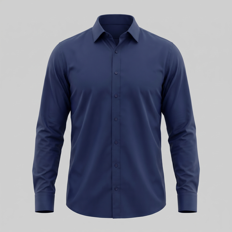Men's Slim Fit Long-Sleeve Dress Shirt