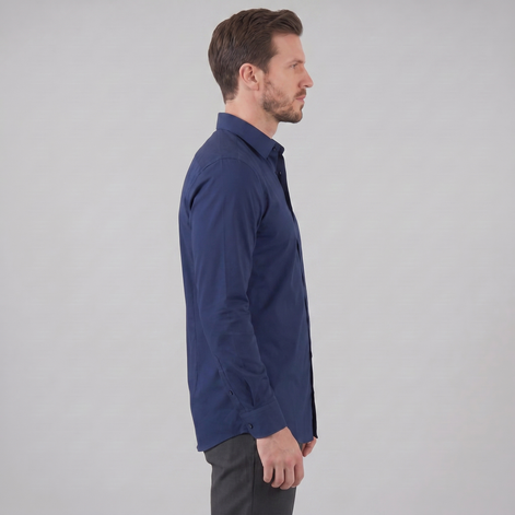 Men's Slim Fit Long-Sleeve Dress Shirt