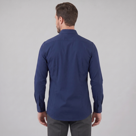 Men's Slim Fit Long-Sleeve Dress Shirt