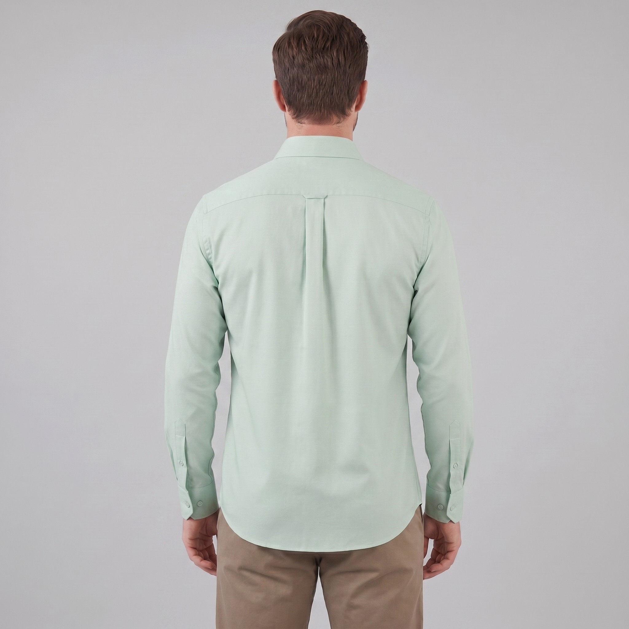 Men's Slim Fit Long-Sleeve Dress Shirt