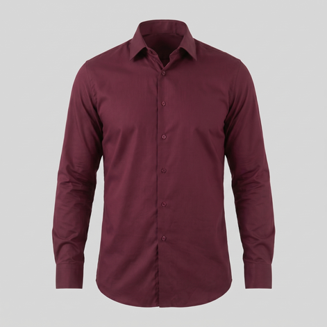 Men's Slim Fit Long-Sleeve Dress Shirt