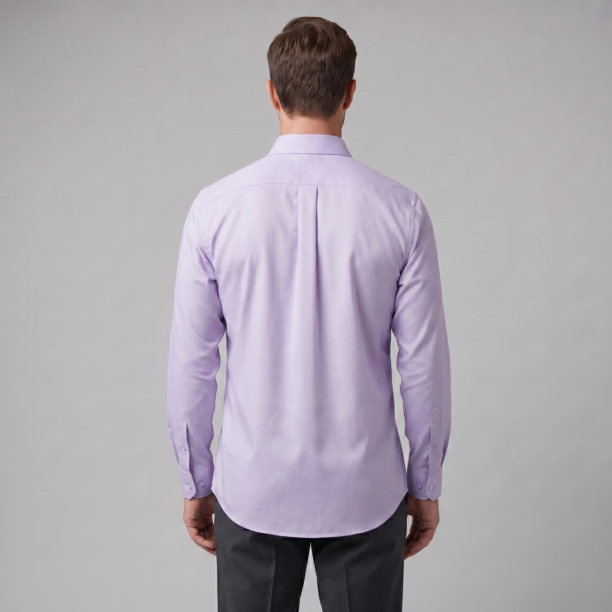 Men's Slim Fit Long-Sleeve Dress Shirt