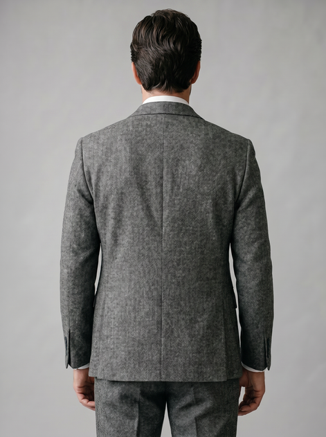 Men's Slim Fit Three-Piece Suit with Vest for Weddings