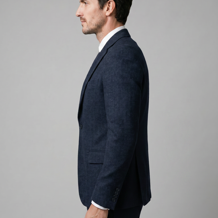 Men's Slim Fit Three-Piece Suit with Vest for Weddings